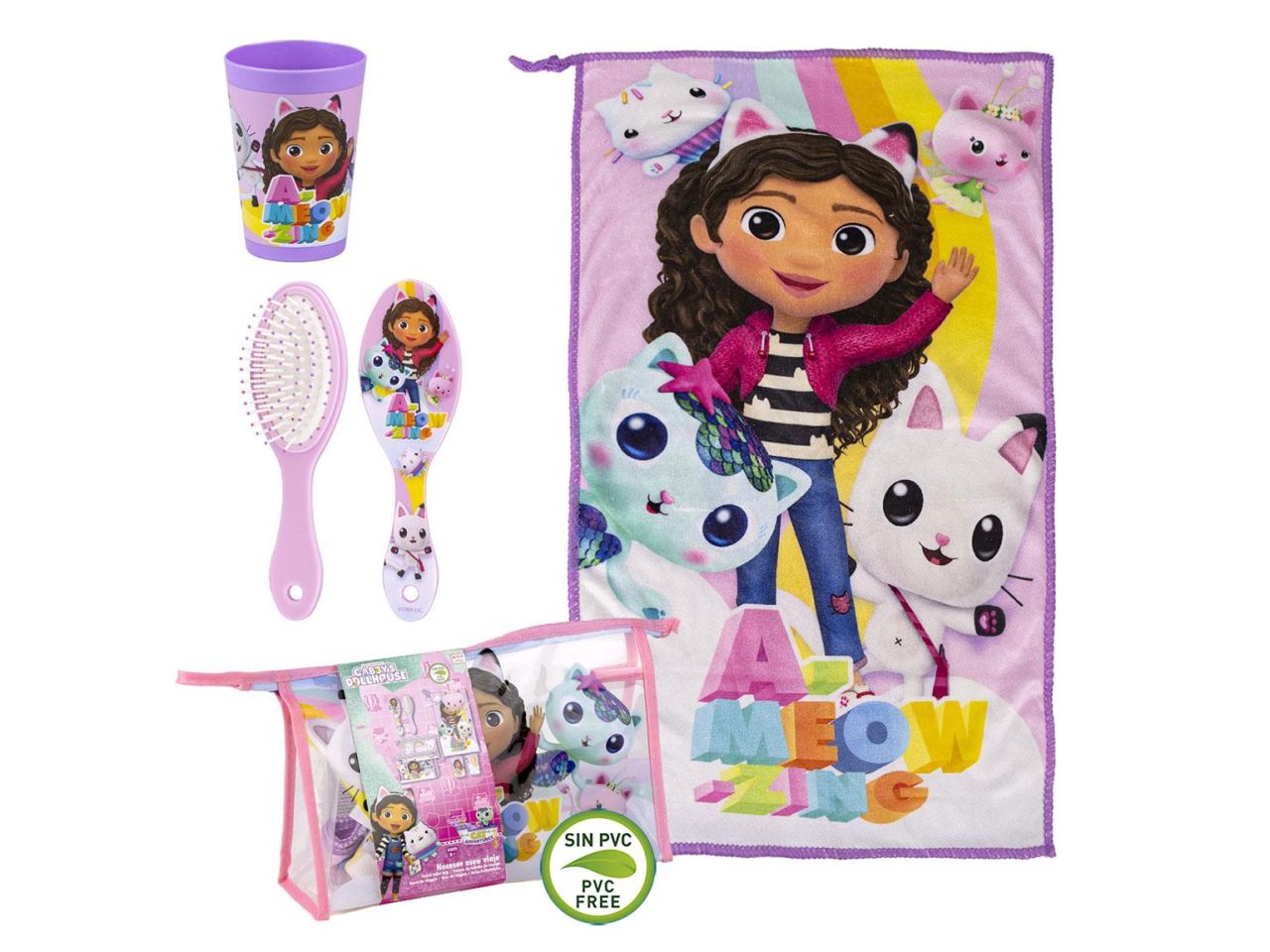 Gabby beauty case - il beauty comprende bicchiere spazzola e tovaglietta