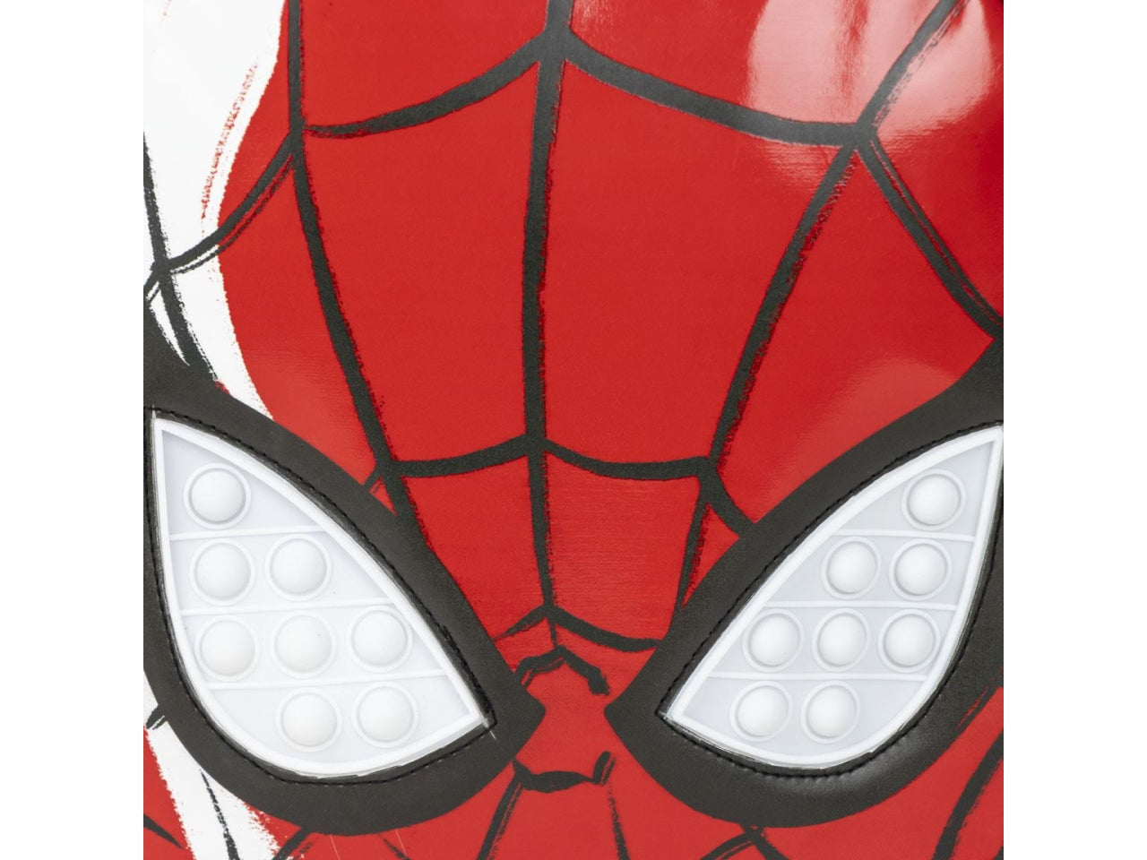 Zaino asilo Spiderman per bambino in tessuto rosso e nero poliestere con occhi pop it  28.5x21x7 cm - Cerda