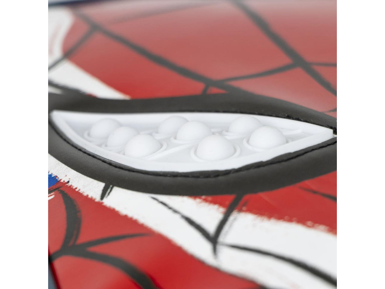 Zaino asilo Spiderman per bambino in tessuto rosso e nero poliestere con occhi pop it  28.5x21x7 cm - Cerda