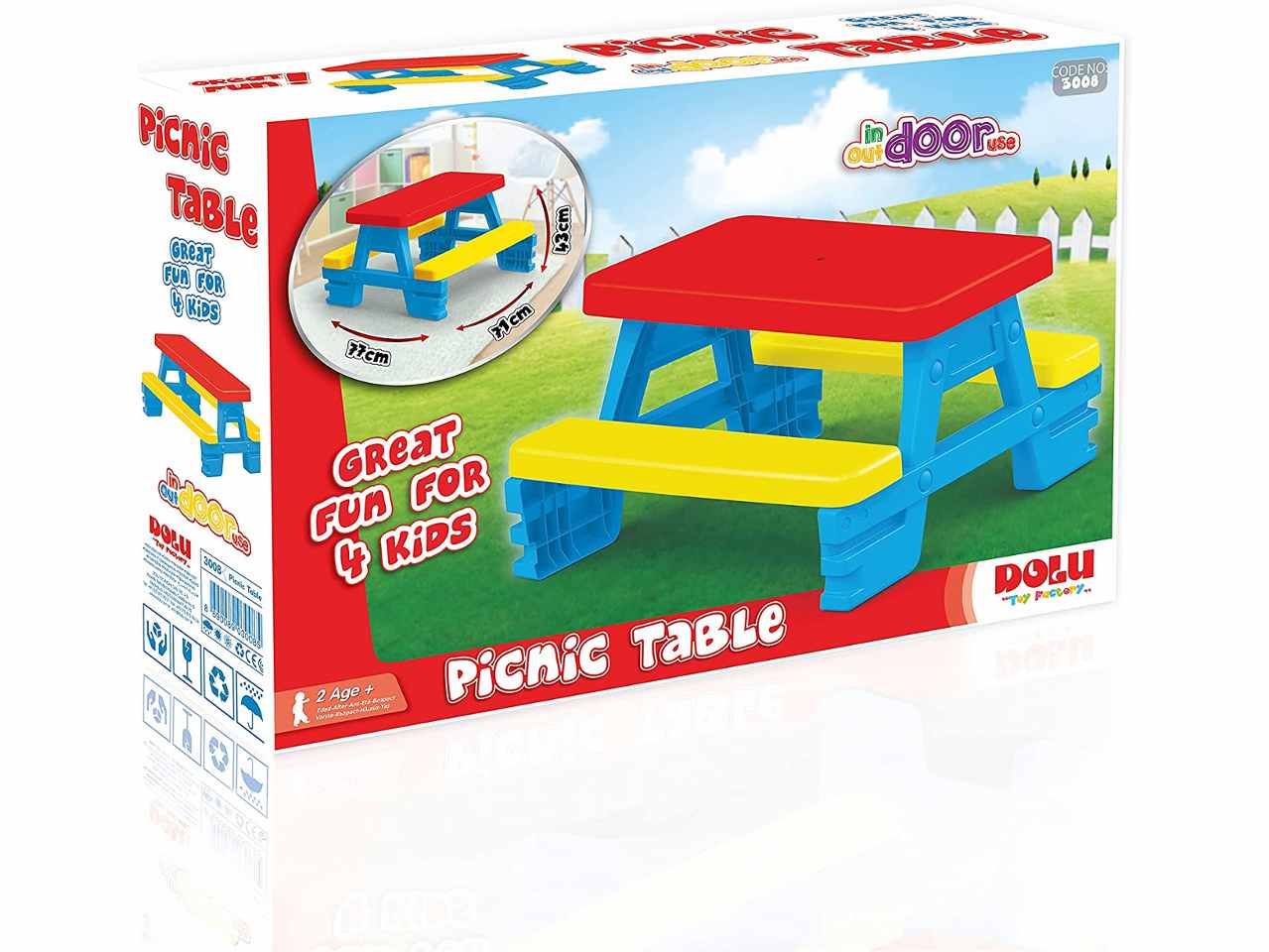 Tavolo picnic a 4 posti