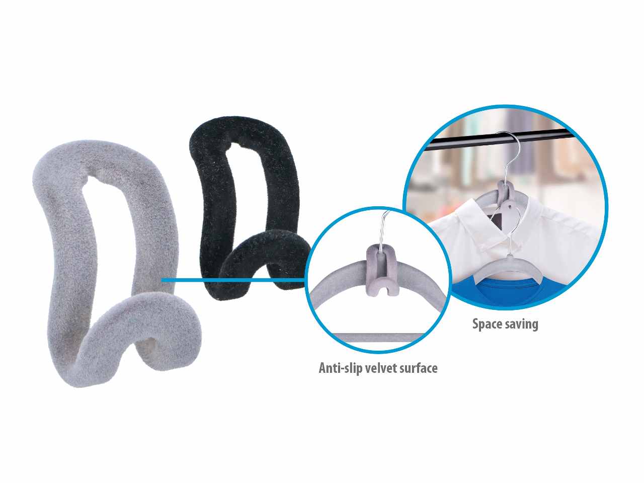 Alpina accessori per vestiti 6 pezzi 4,5x2,5x2,5 cm