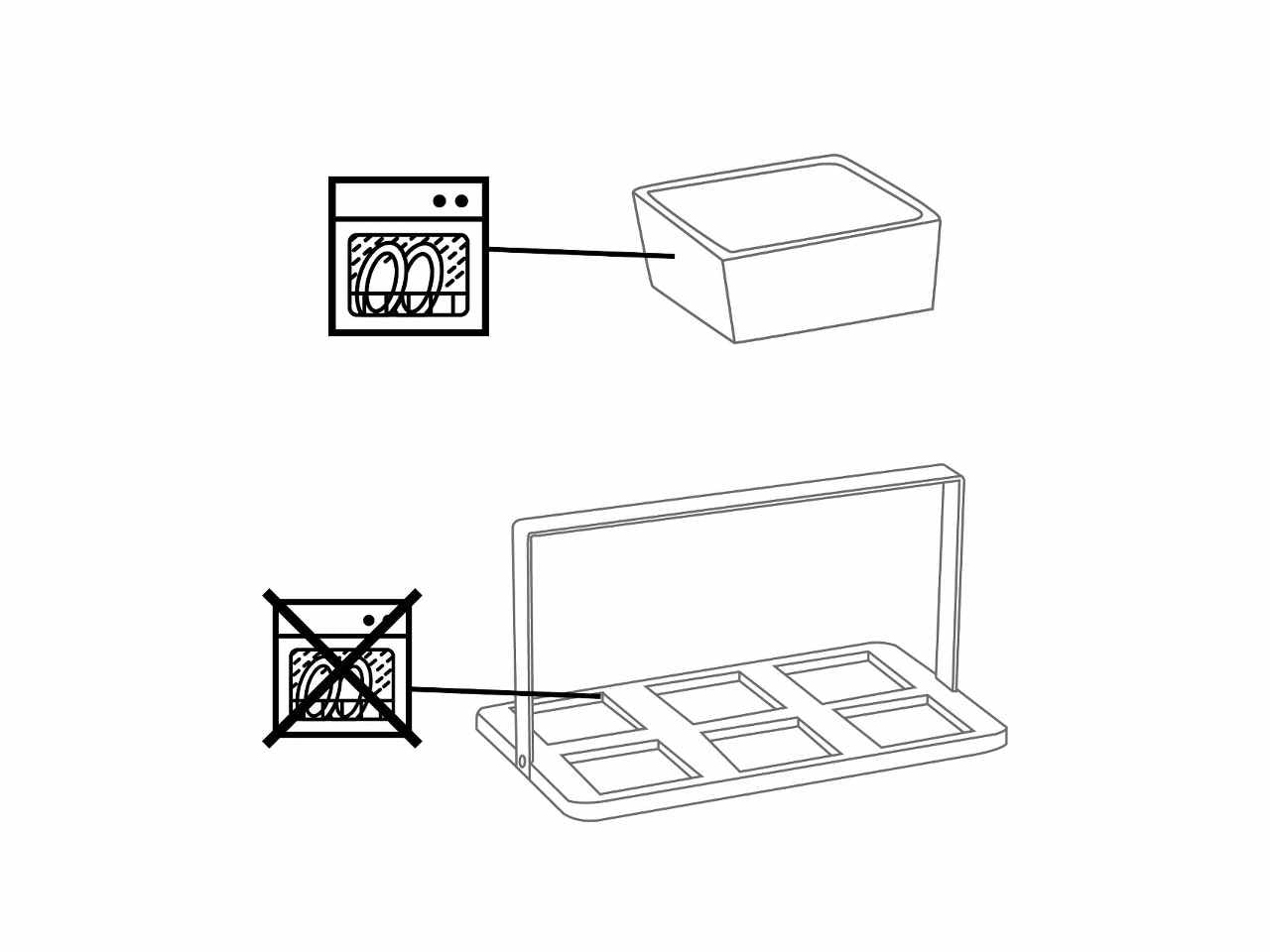 Alpina aperitivo 6 piattini in ceramica con vassoio in bamboo 14x24x14cm