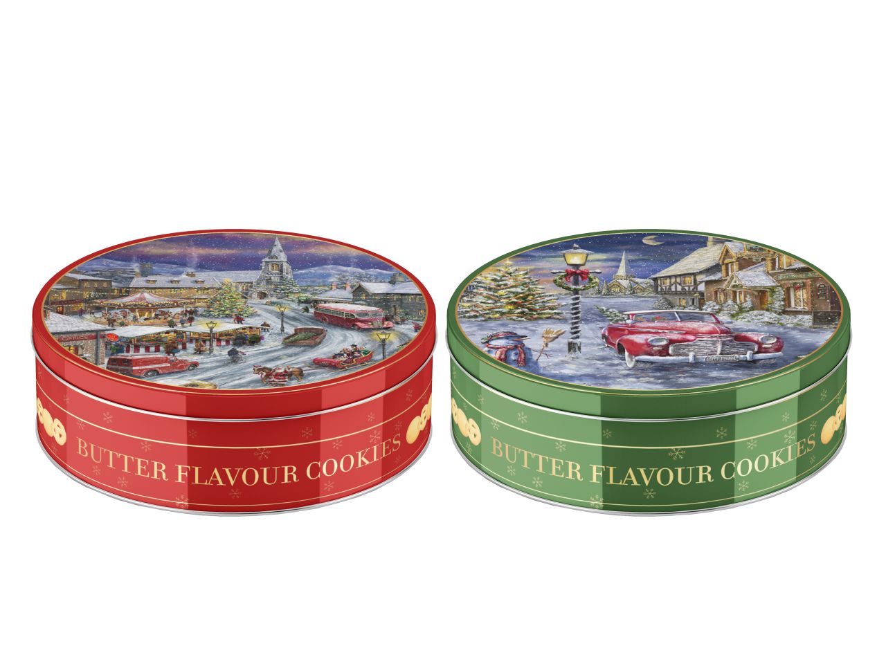 Scatola in latta per biscotti in 2 assortimenti