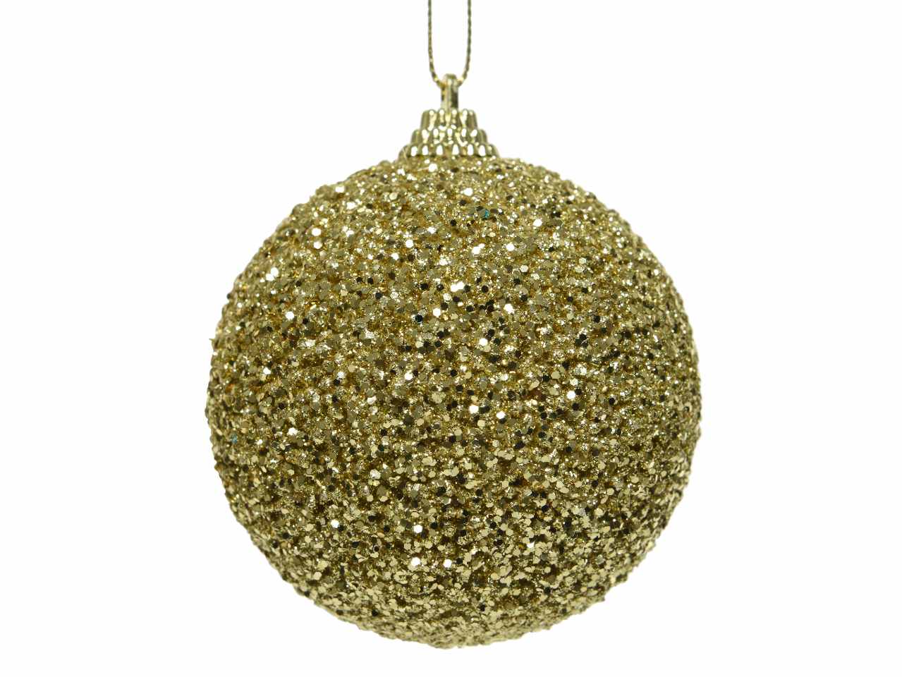 Sfera con glitter d.8cm oro