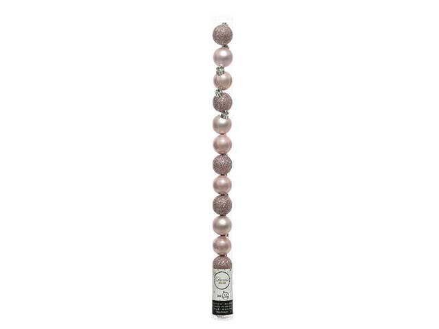 Sfera 3cm 14 pezzi rosa 020464