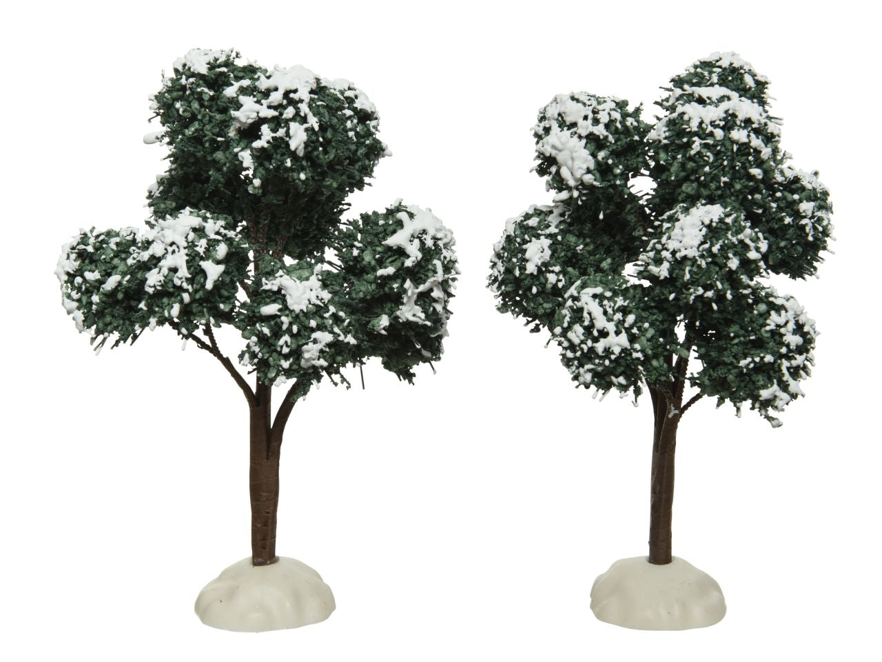 Albero innevato per uso interno colore verde pino misura lun.9cm x lar.9cm x alt.14cm