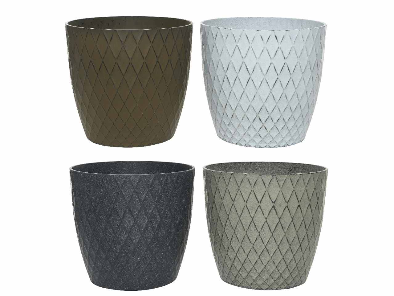 Vaso plastica h.32cm ass.850664