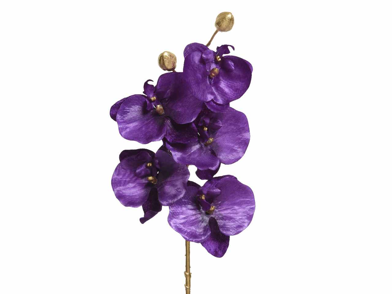 Orchidea in velluto 15x6x71cm viola