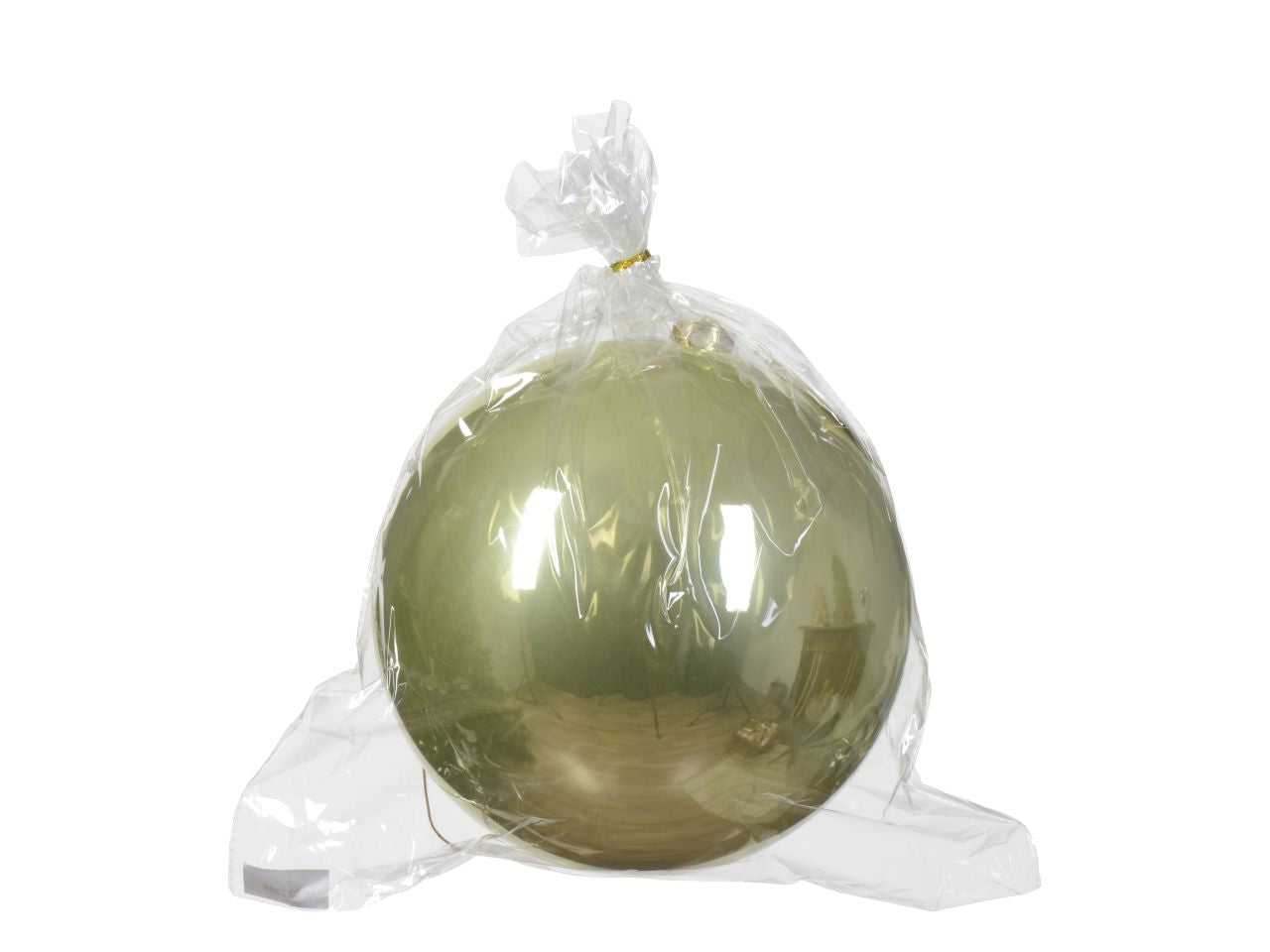 Palla di natale infrangibile finitura lucida colore pistacchio misura d.20cm