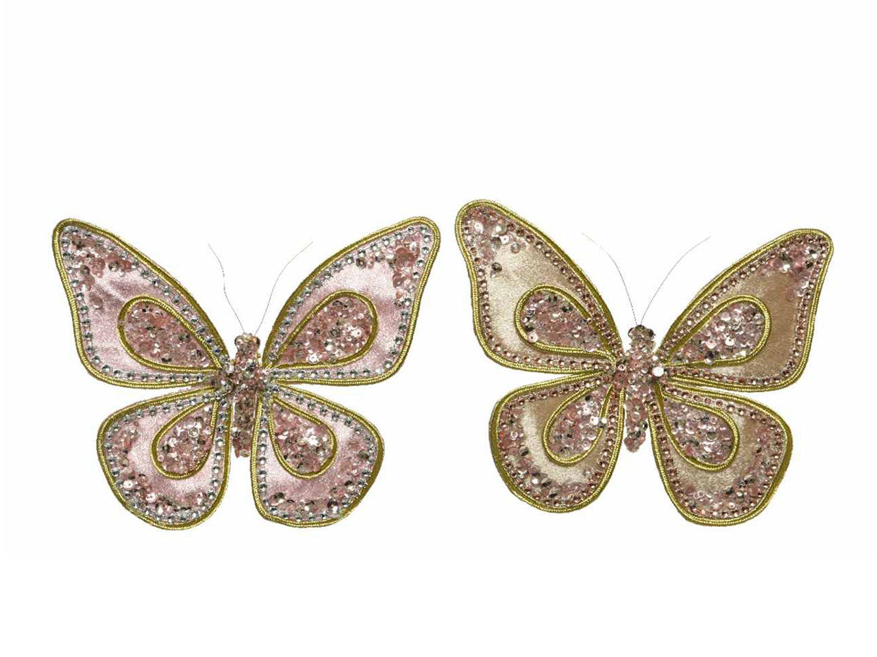 Farfalla in velluto 18x4xh15cm