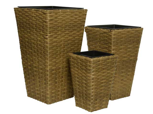 Vaso 3 pezzi marrone 801484