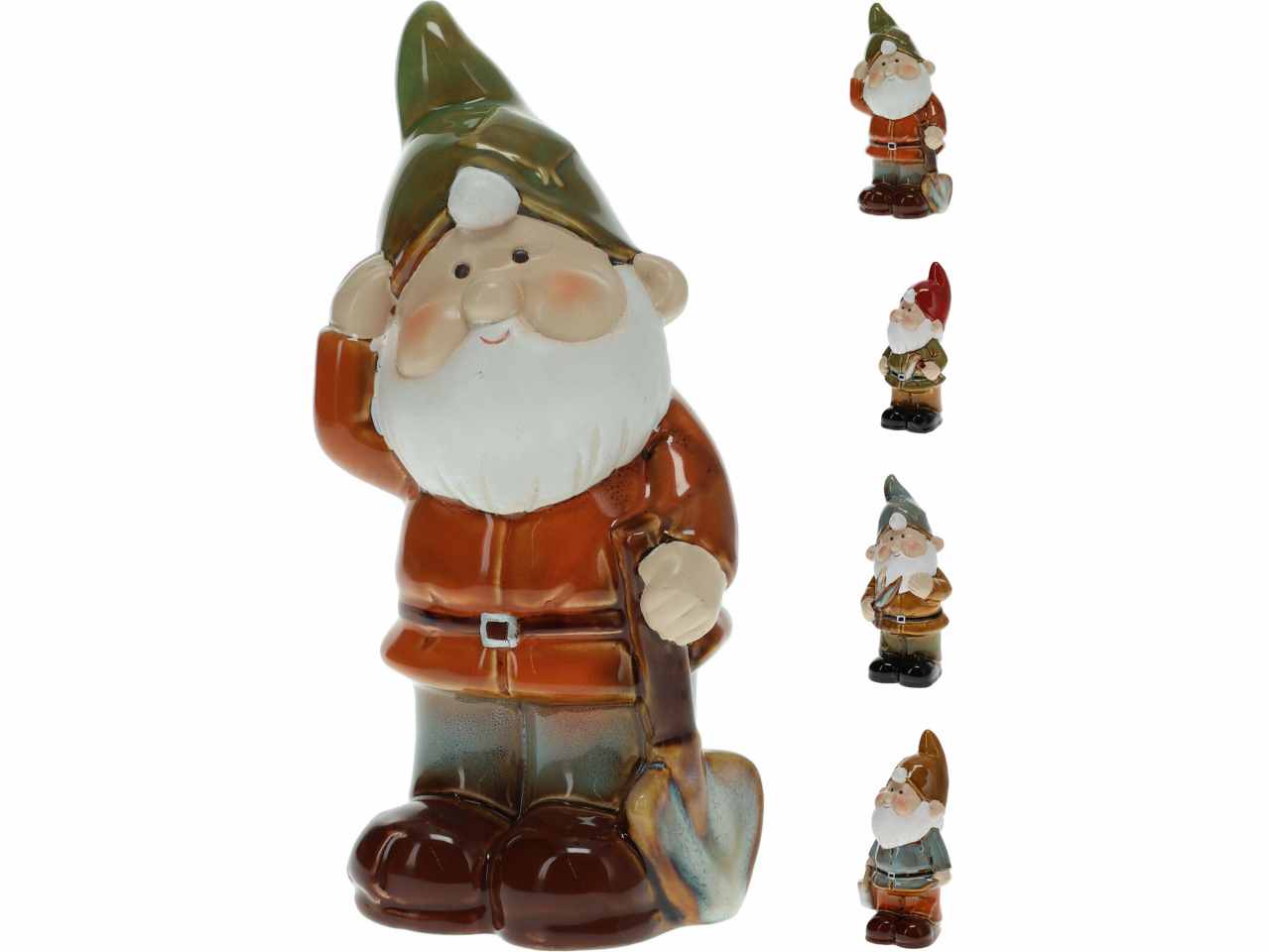 Gnomo porcellana 9x18cm 4ass 252214160