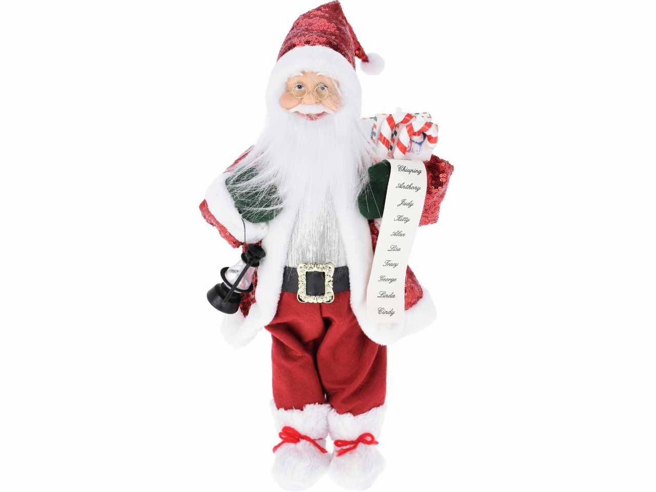 Babbo natale 37cm rosso $