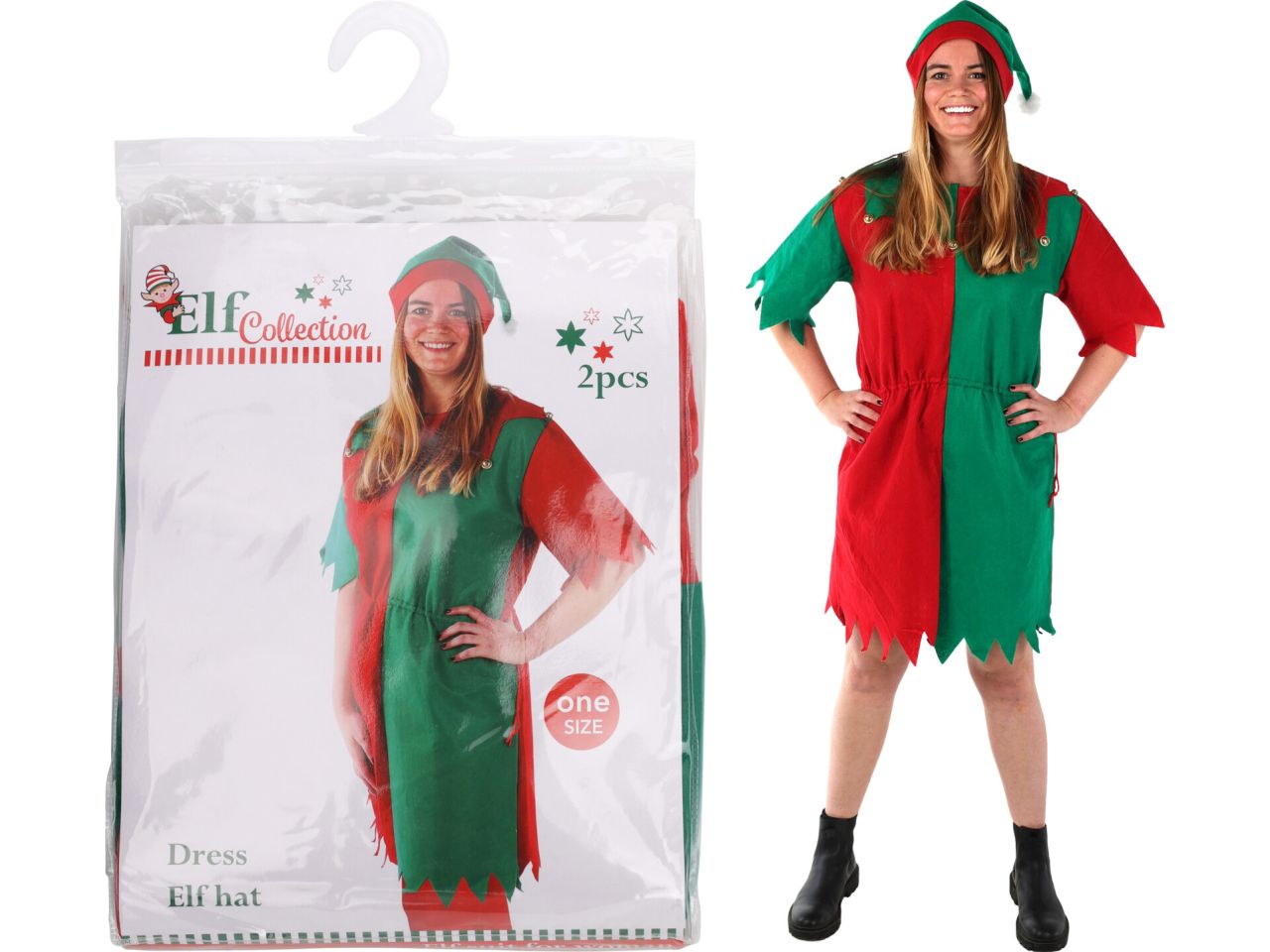 Vestito da elfo per donna con 2 oggetti taglia xl
