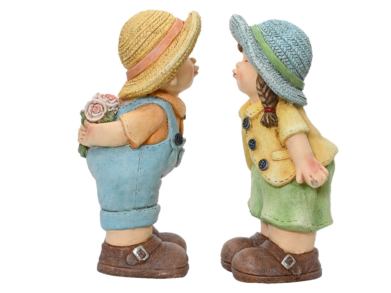 Statuina decorativa 18x20x altezza 38,5cm in 2 assortimenti