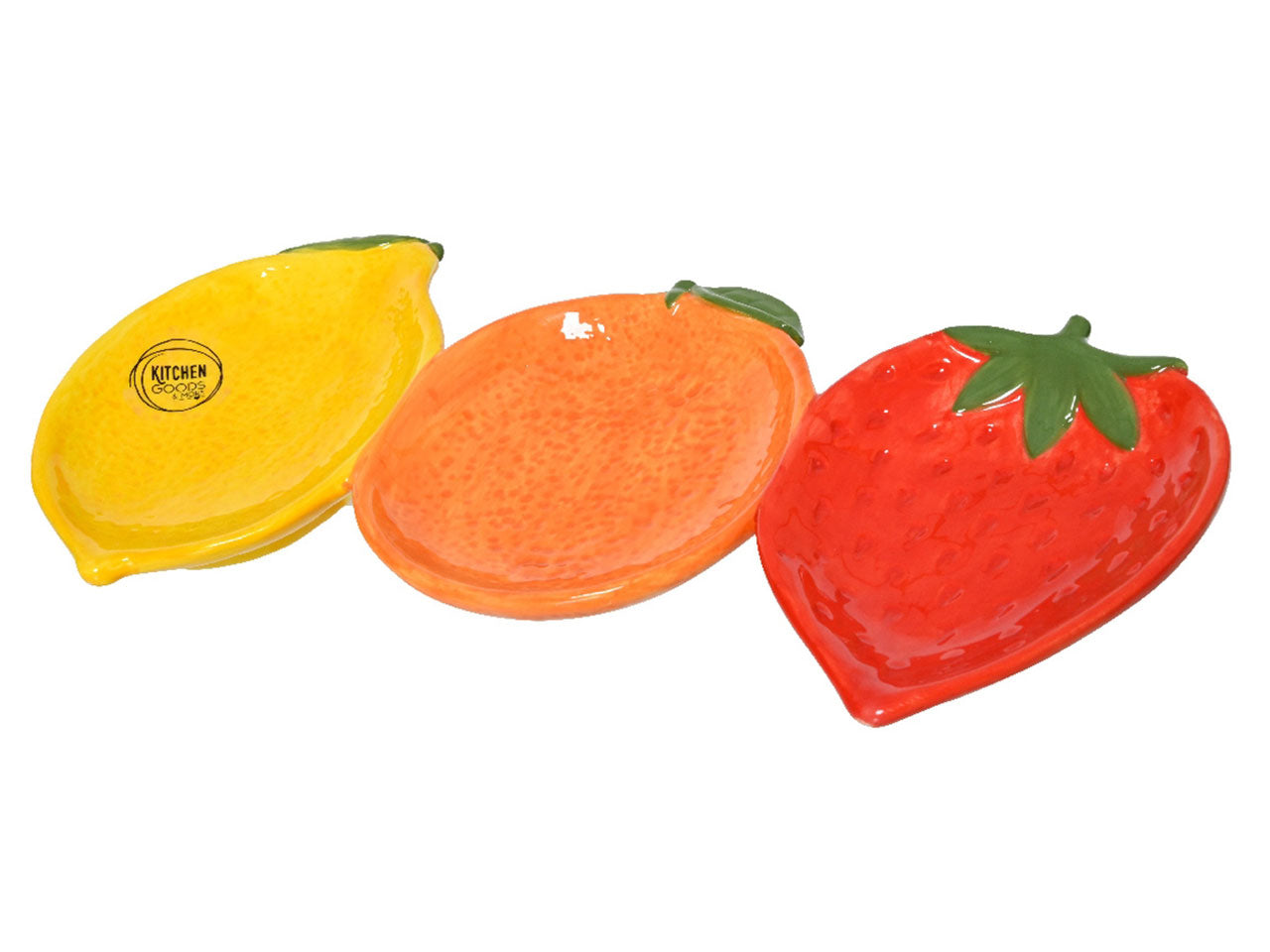 Centrotavola in dolomite smaltata con soggetto frutta misure 29,3x13,5cm x altezza 2,7cm