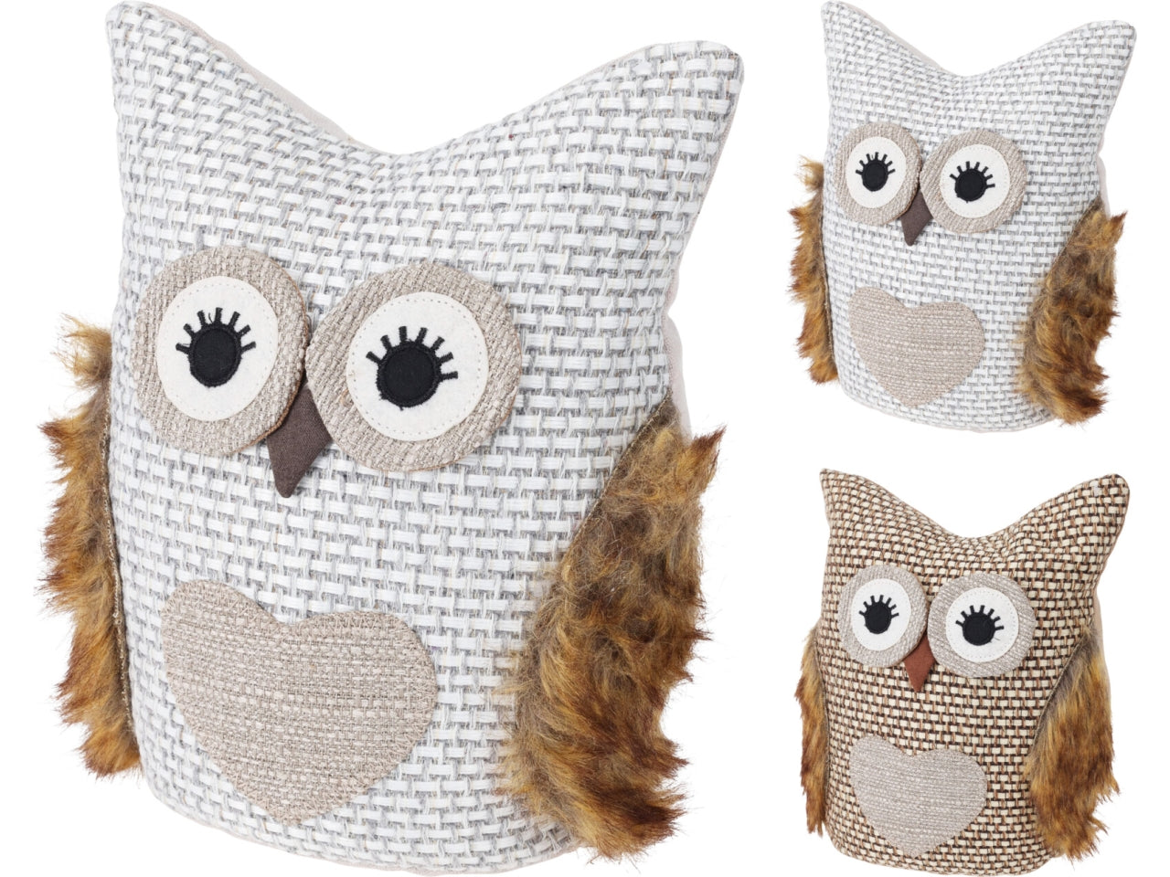 Fermaporta gufo 12x8x23cm in 2 assortimenti