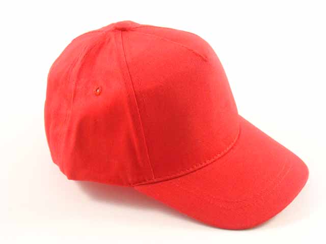 Cappello mare 5 pannelli bimbo rosso