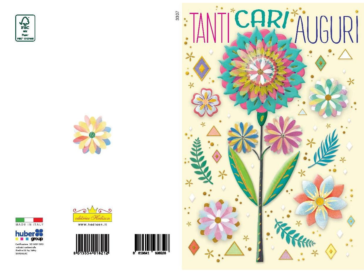 Biglietto tanti auguri fiore