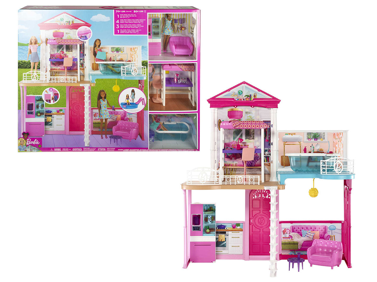 Barbie house dolls con accessori