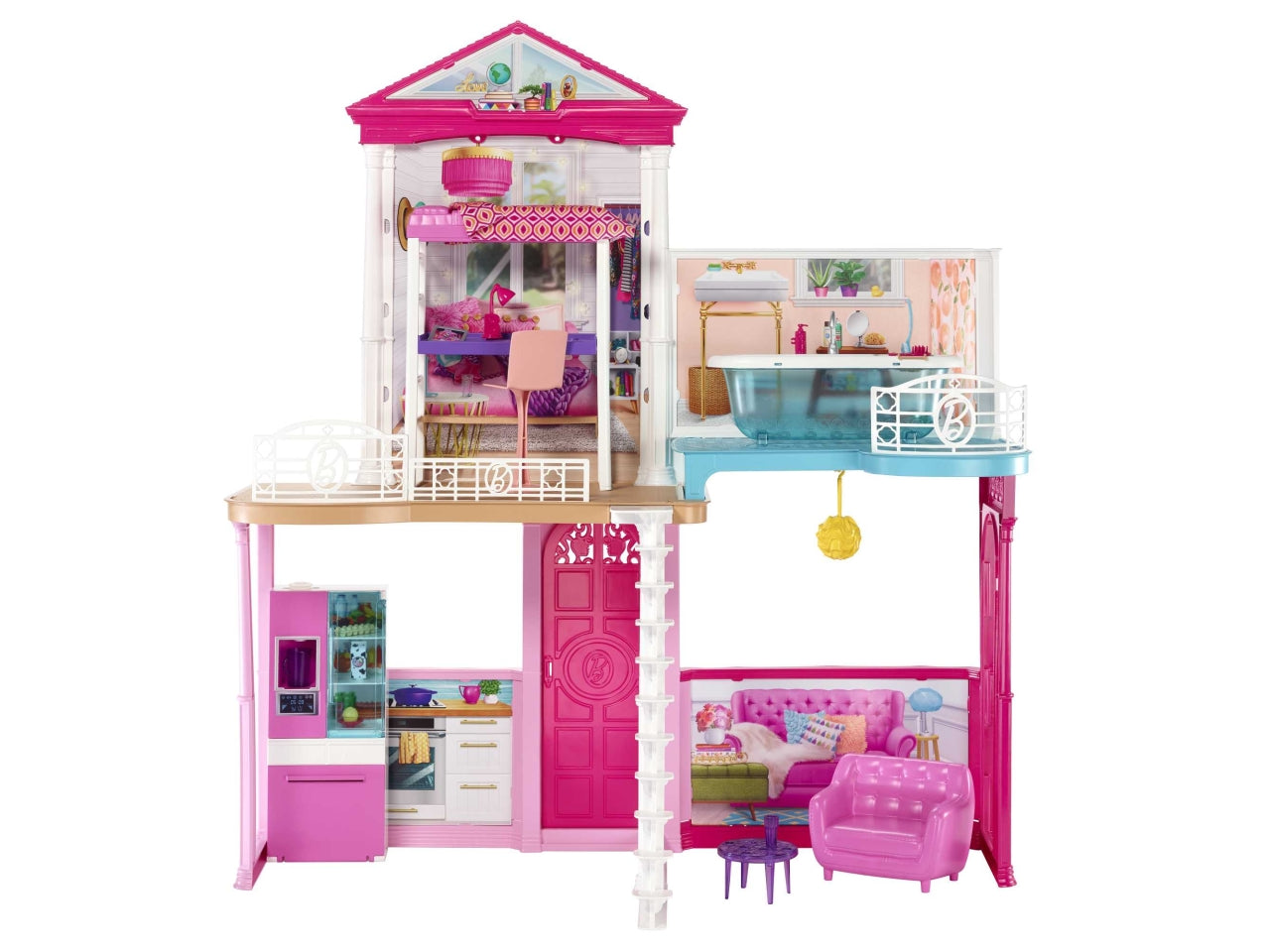 Barbie house dolls con accessori