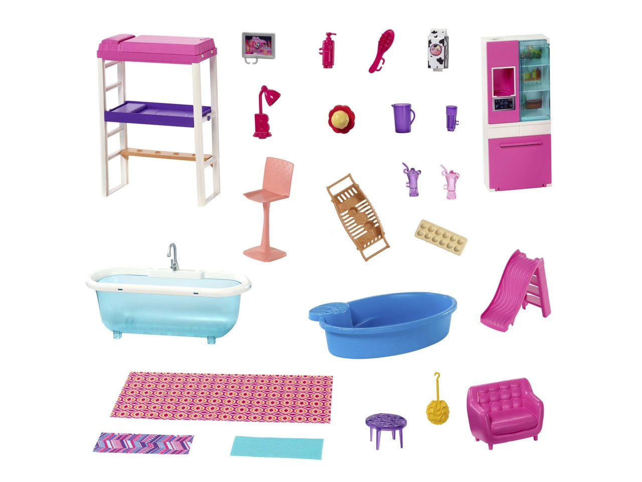 Barbie house dolls con accessori