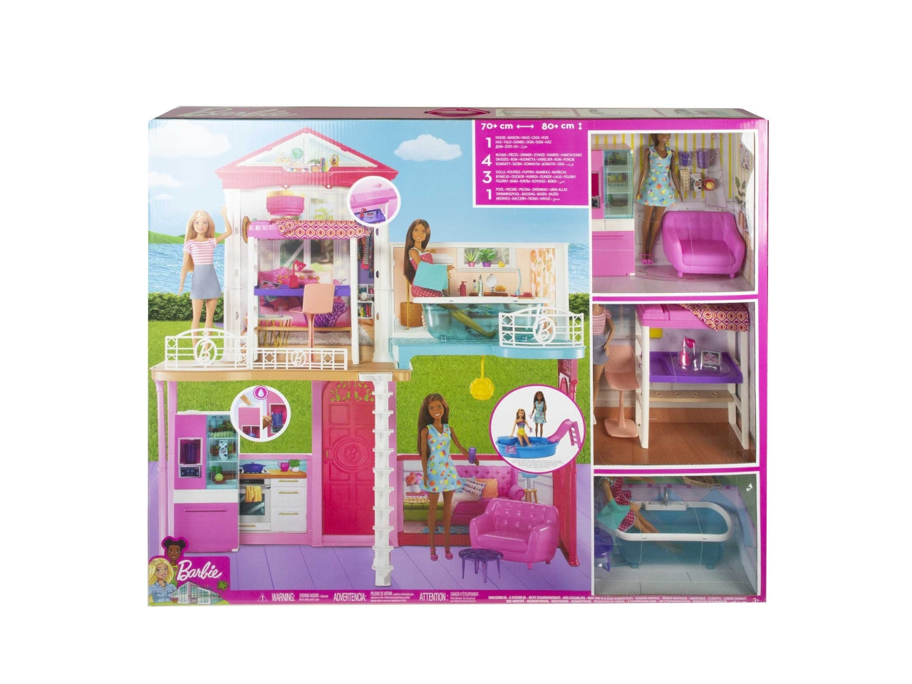 Barbie house dolls con accessori