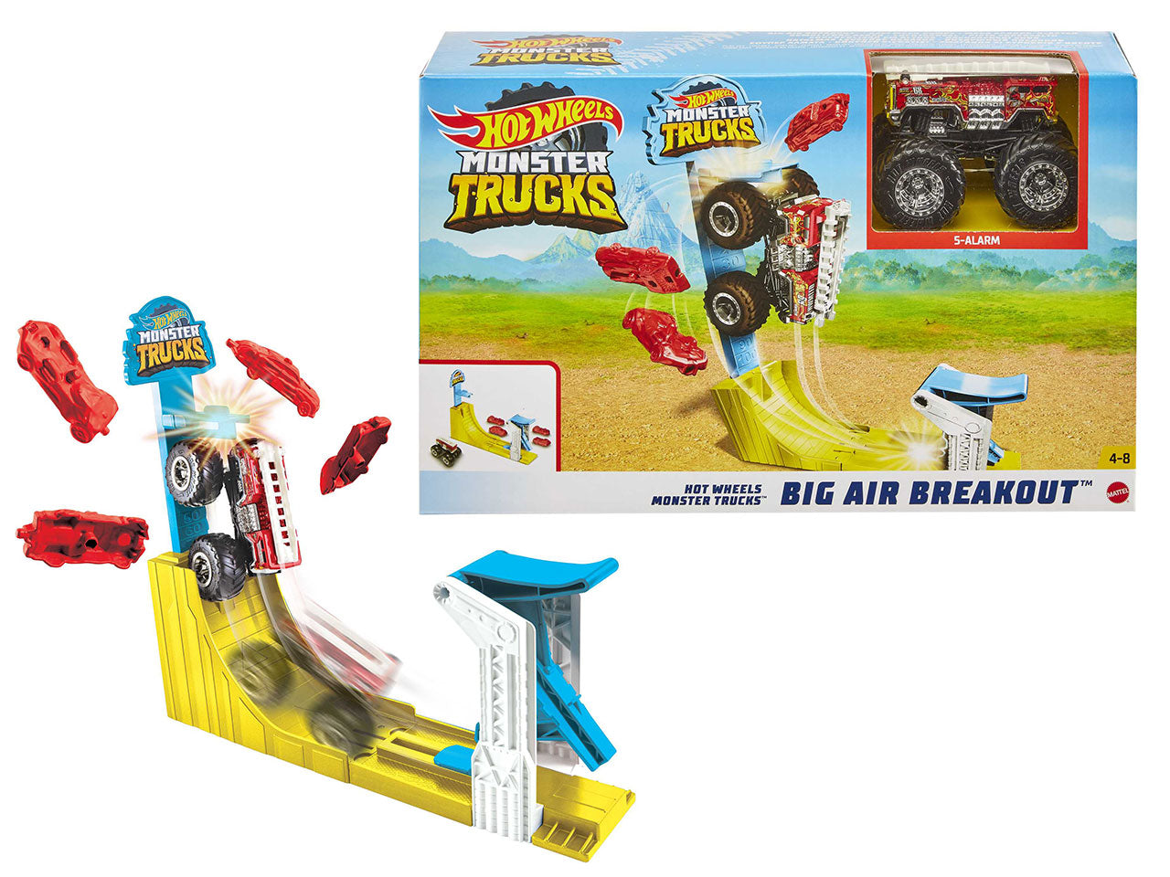 Hot wheels monter trucks big air playset