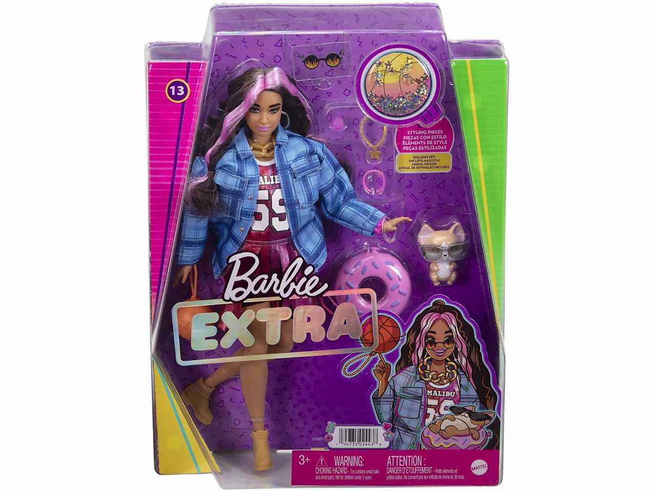 Barbie extra giacca blu gyj78 § 5 $