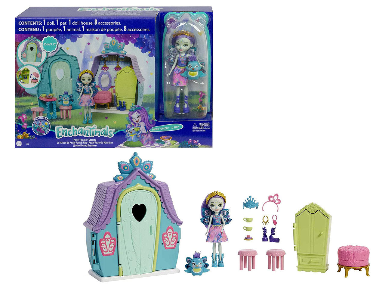 Enchantimals playset cottage con bambola