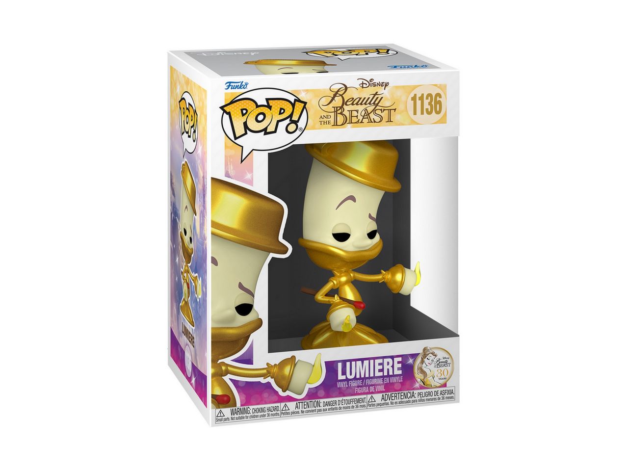 Funko pop! disney la bella e la bestia - lumiere h.9,5cm