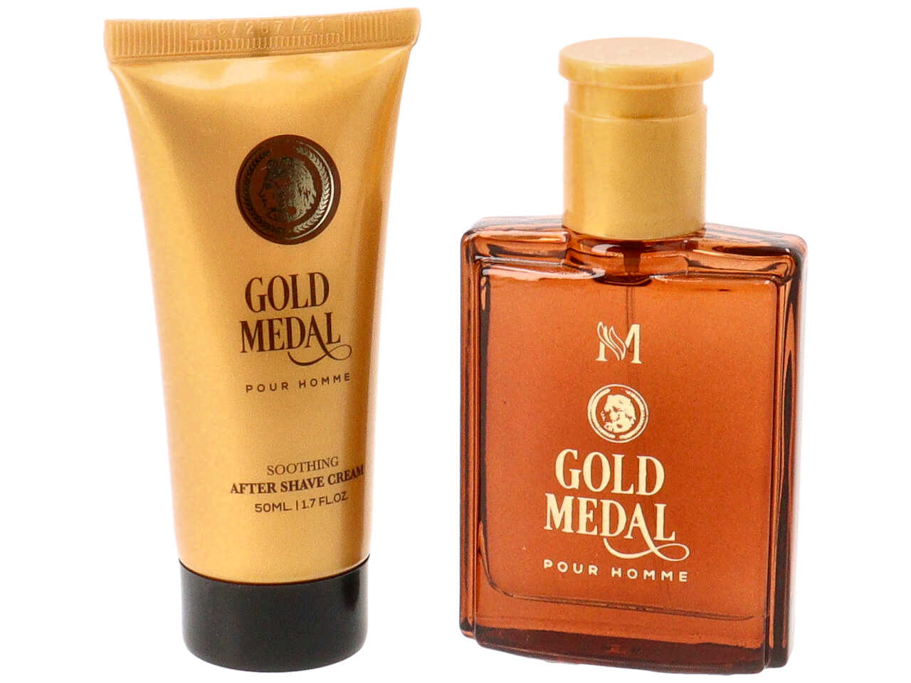 Mirage gold medal for men set regalo