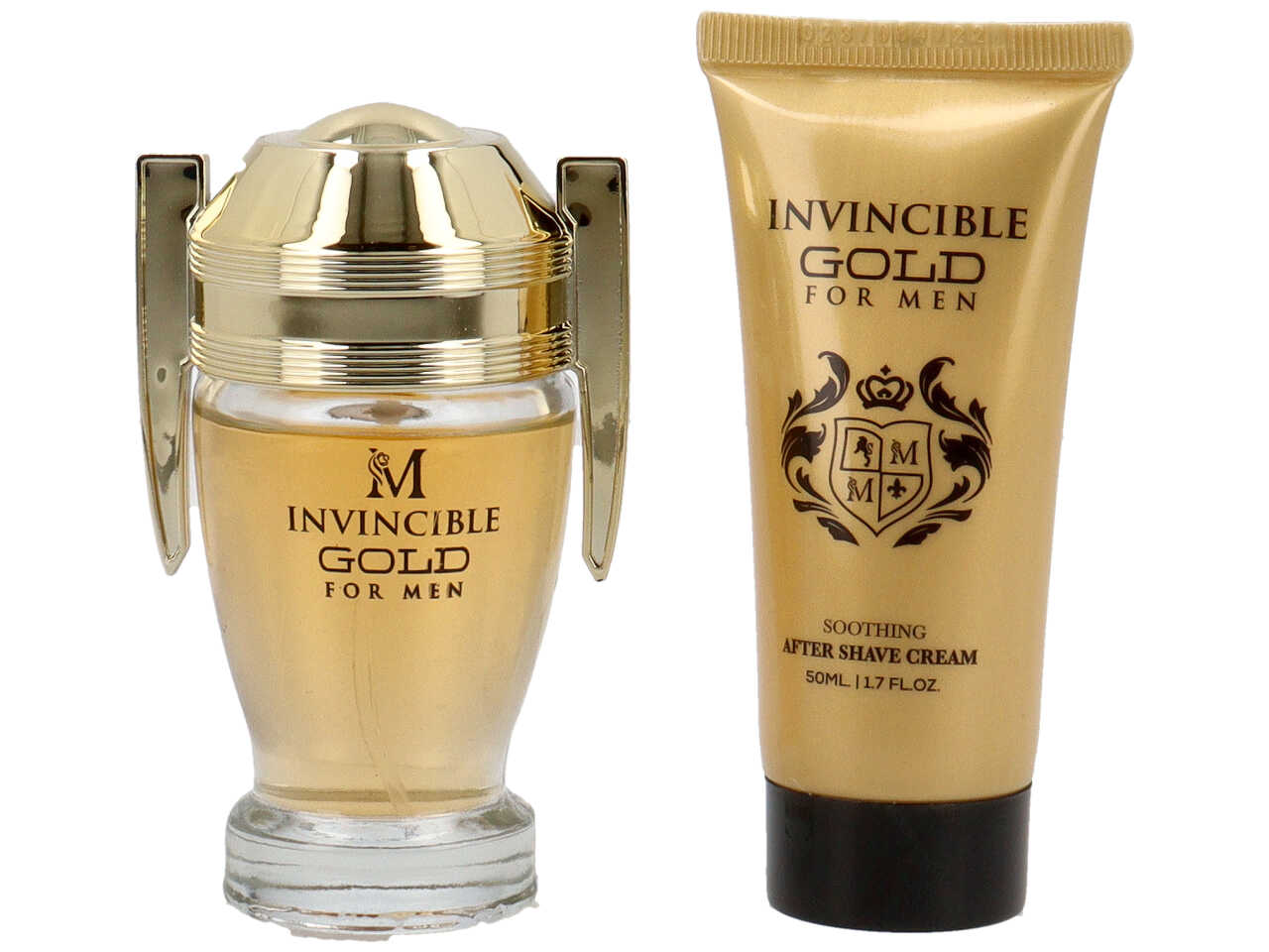 Mirage invincible gold for men set regalo