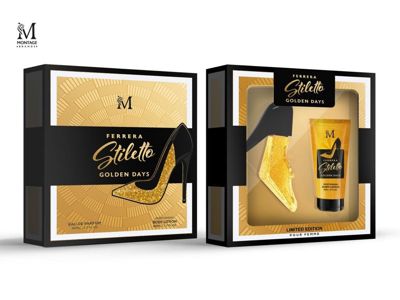 Montage ferrera stiletto golden days edp 50ml + body lotion 50ml