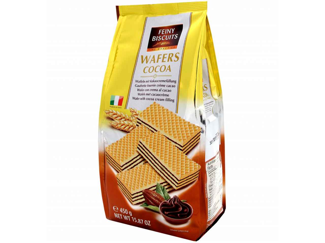 Wafer ripieno con crema e gusto di vaniglia 450gr