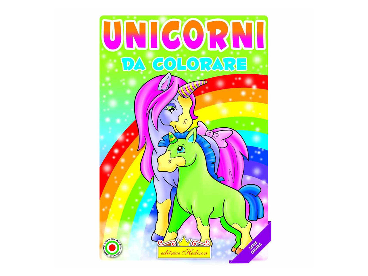 Libro colora gli unicorni