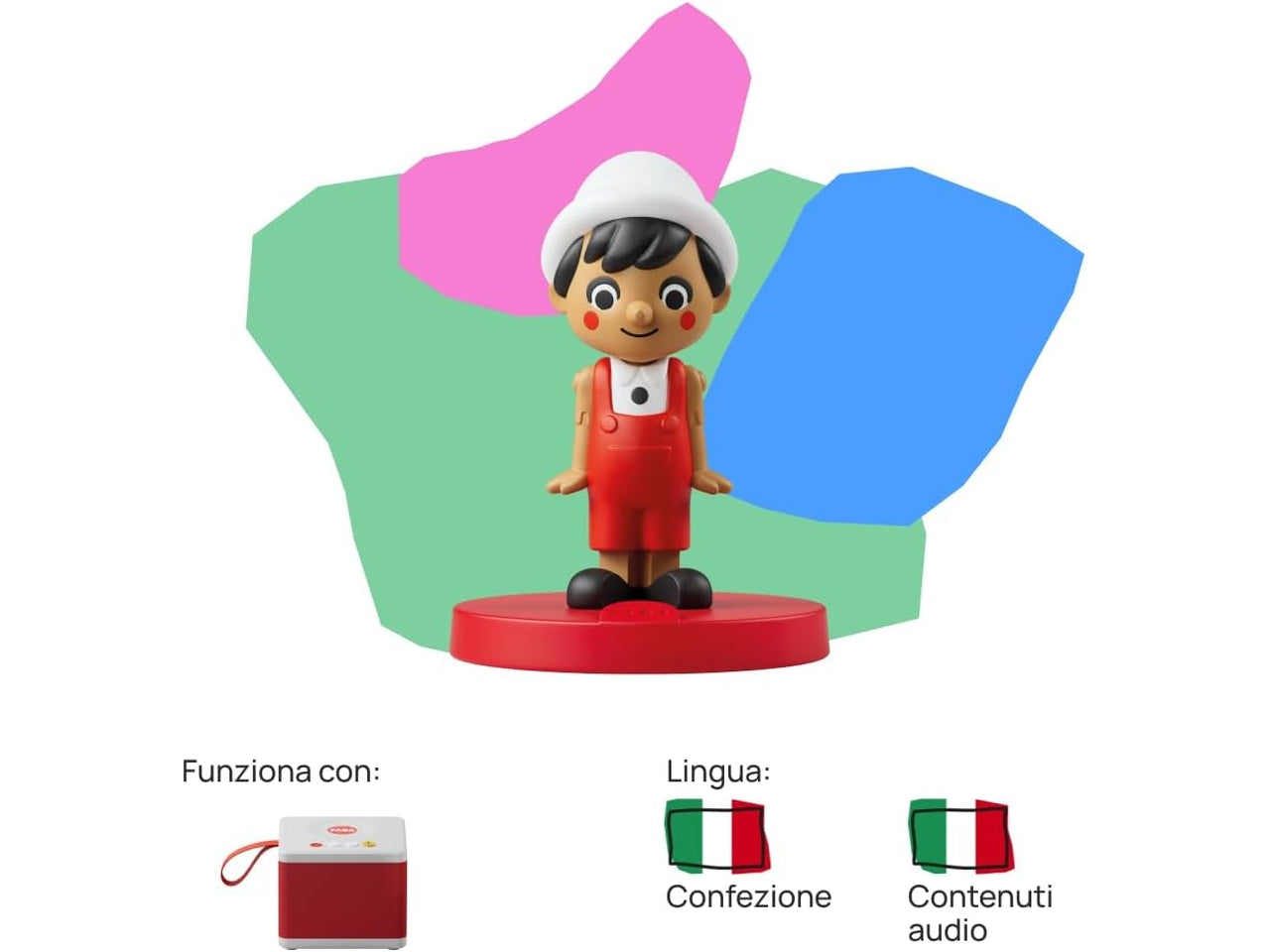 Personaggio Sonoro  Le avventure di Pinocchio  Storie e fiabe sonore per Bambini e bambine 4-6+ anni, Giocattolo con Contenuto Educativo, Versione Italiana | FABA