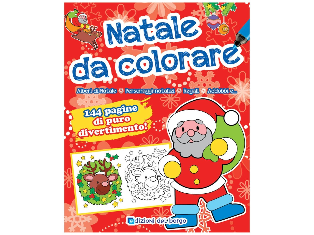 Libro natale da colorare