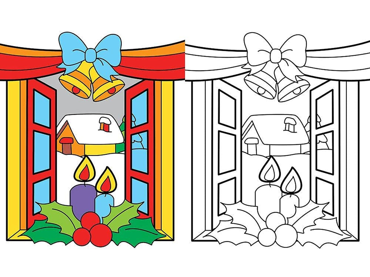 Libro natale da colorare