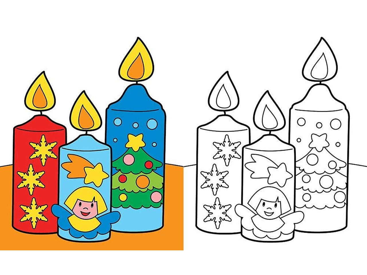 Libro natale da colorare