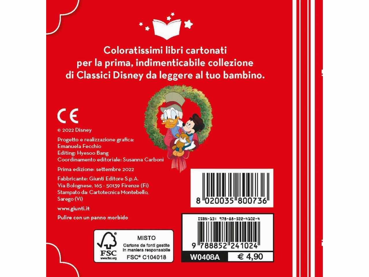 Libro walt disney librottini il canto di natale di topolino