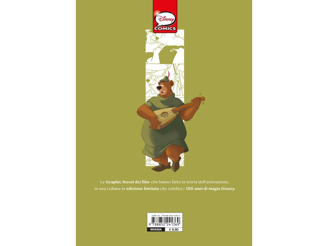 Libro walt disney graphic novel d100 robin hood storia a fumetti d100