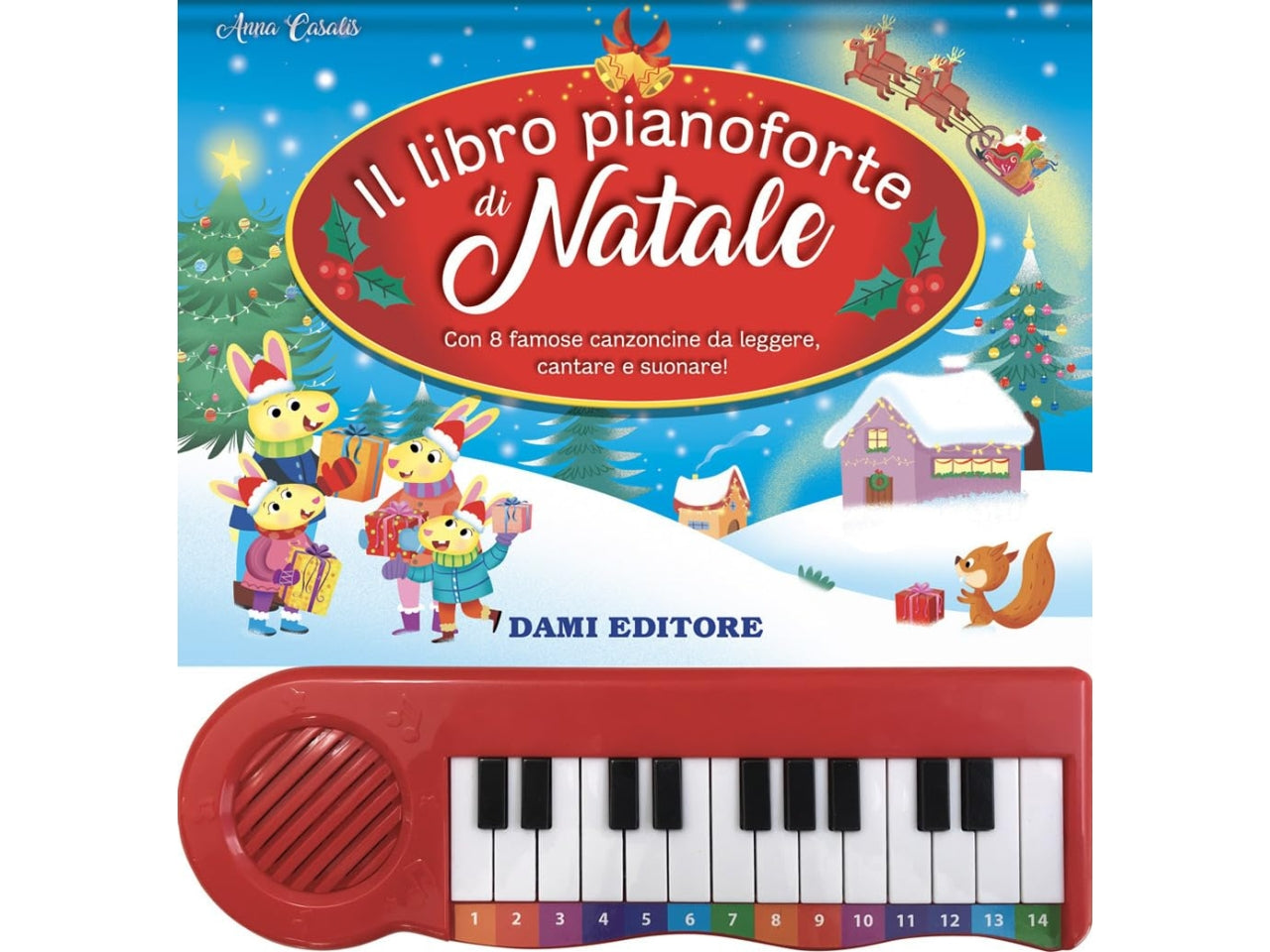 Libro libro pianoforte di natale