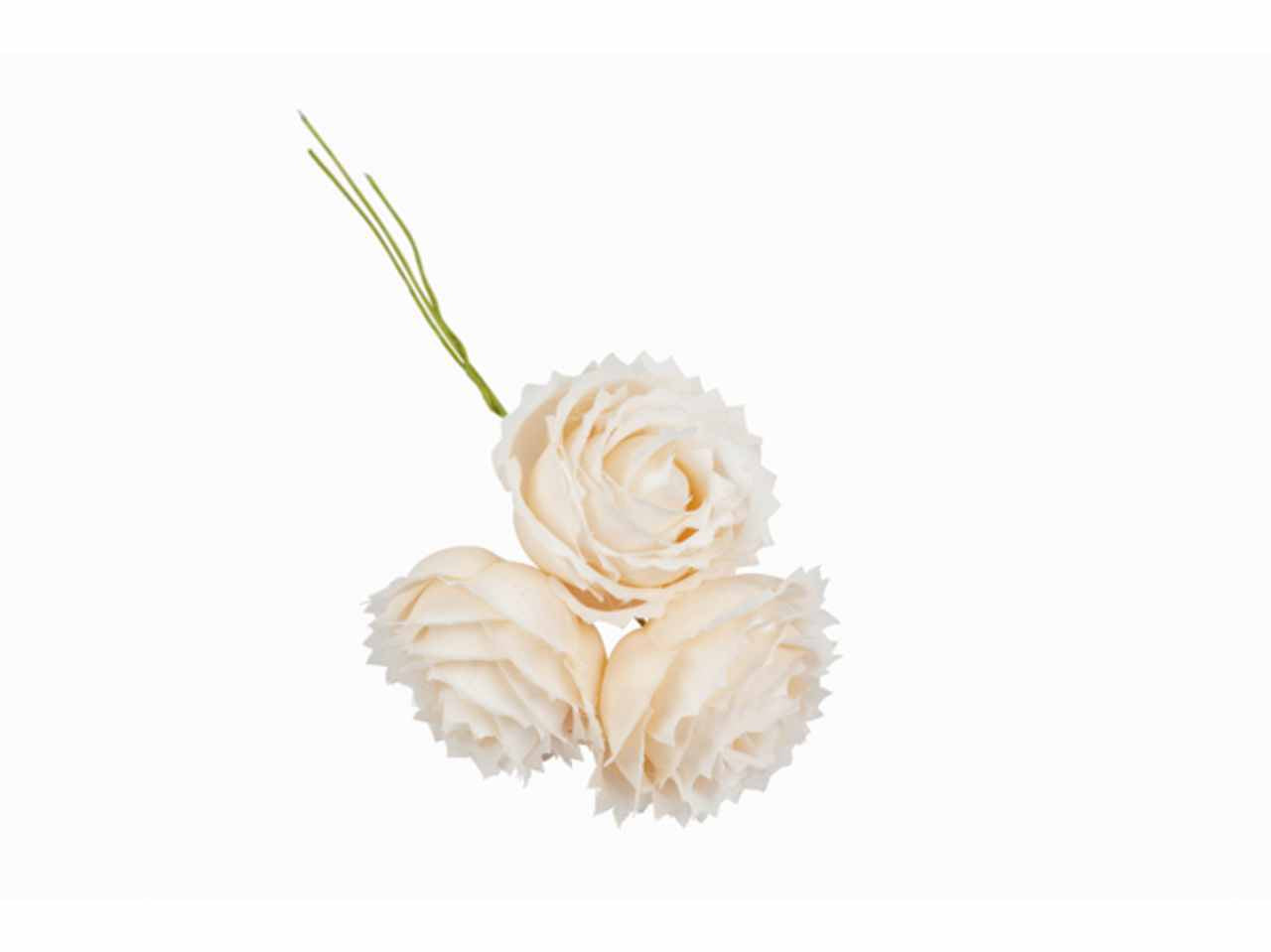 Rosellina con petali stella colore cipria 36 pezzi