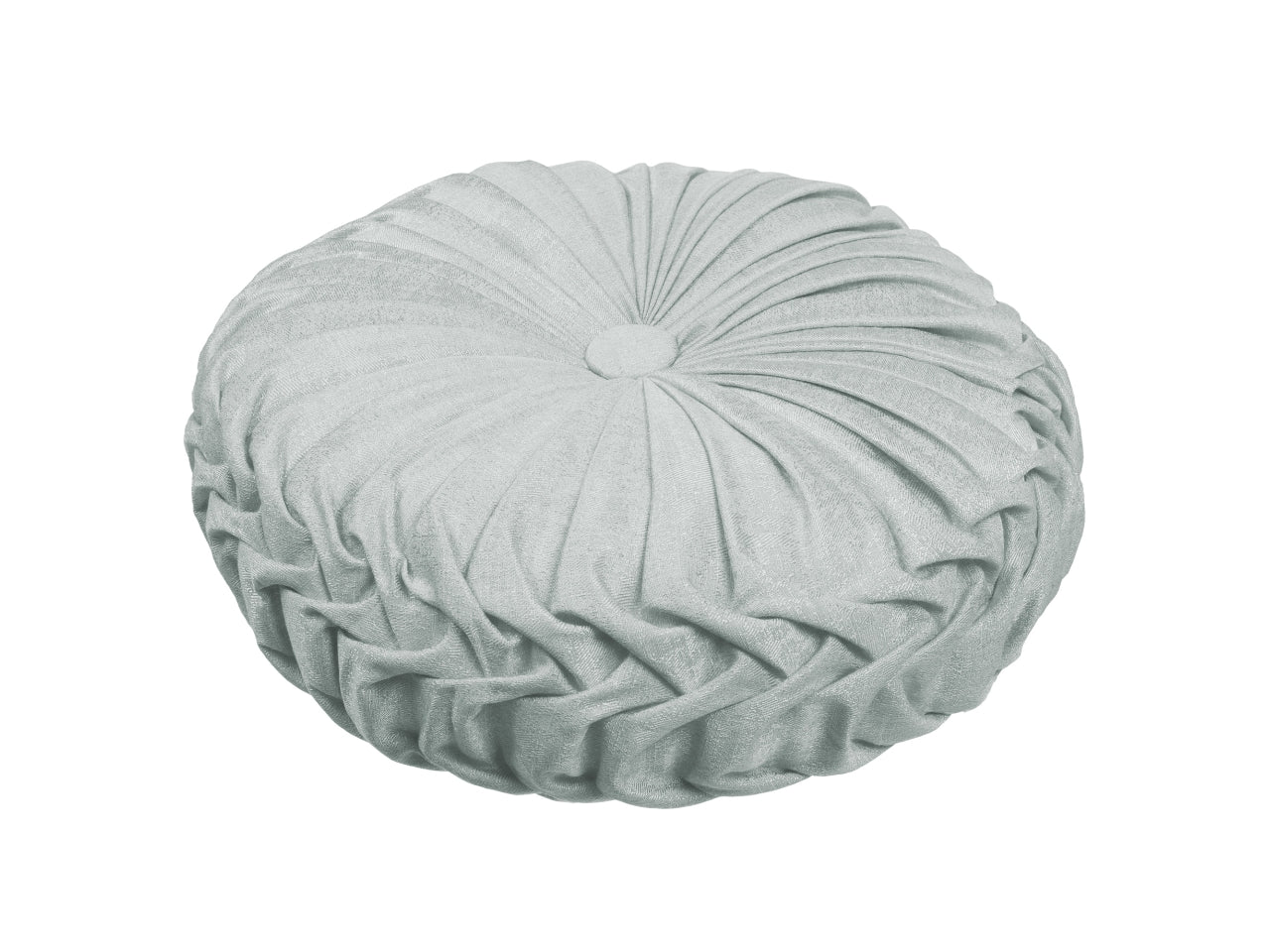 Cuscino tondo tiffany in tessuto shabby chic, imbottito d.40xh.10 cm - Coccole di Casa