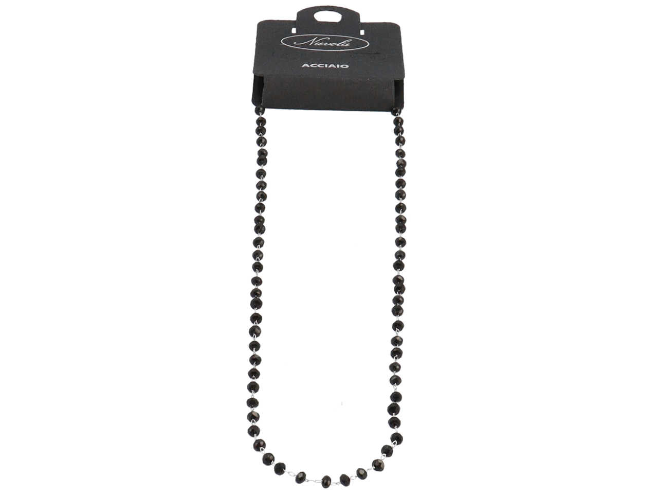 Collana acc.c/pietre nere