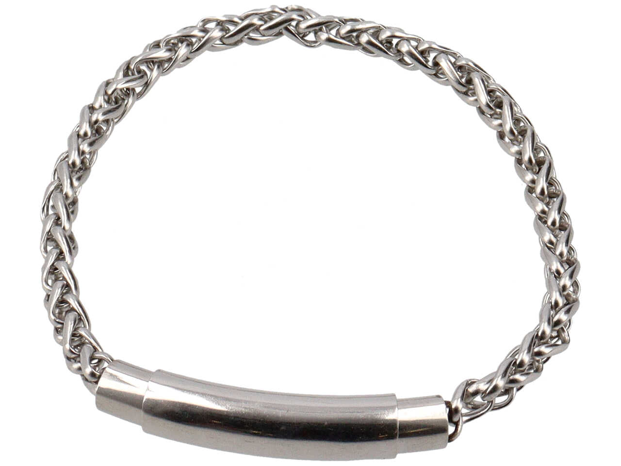 Bracciale curvo con maglia