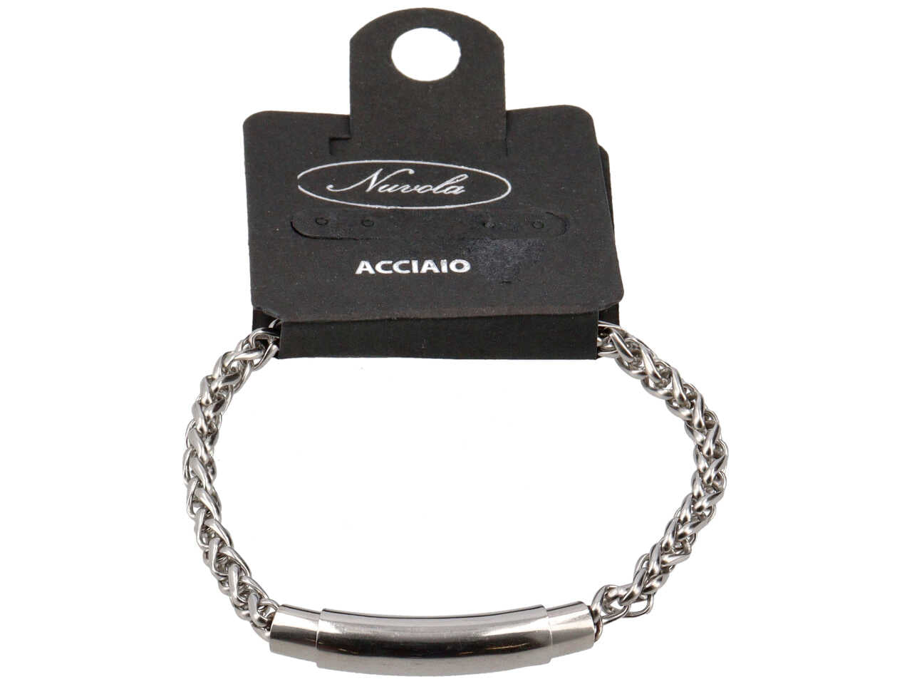 Bracciale curvo con maglia
