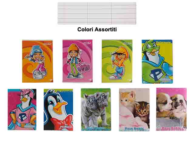 Maxi colorclub quaderno fogli 20+1 rigatura 0a la confezione contiene 10 quaderni $