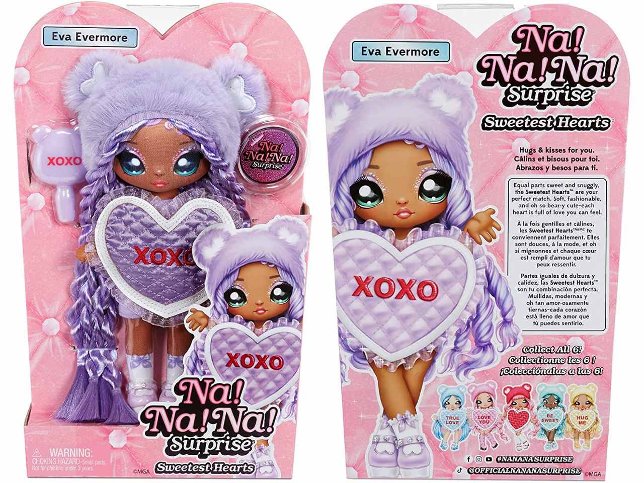 Nanana surprise purple heart bear 581314